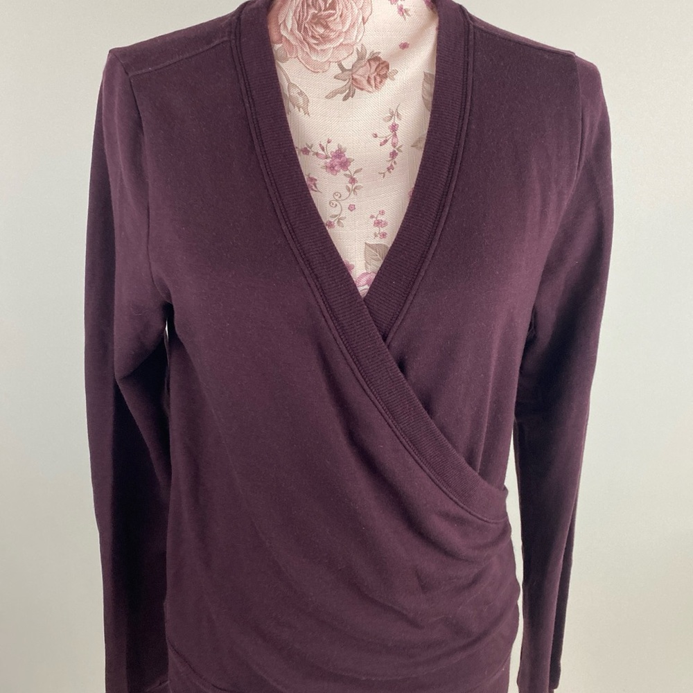 Deep Purple Wrap Top